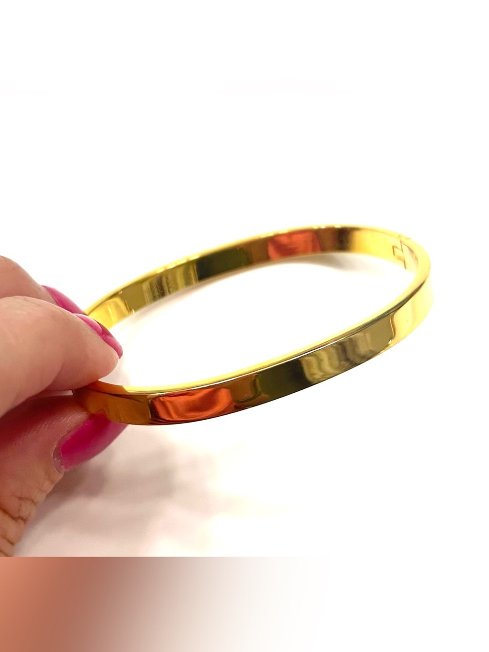 Gold Tone Classic Slim Bangle Bracelet - Women's Jewelry